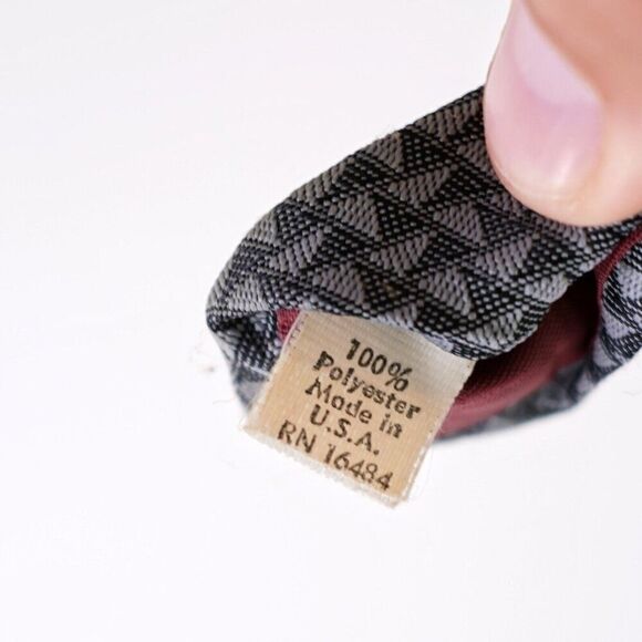 The Men's Store Gray‎ Silk Geometric Polyester Tie - Picture 4 of 6